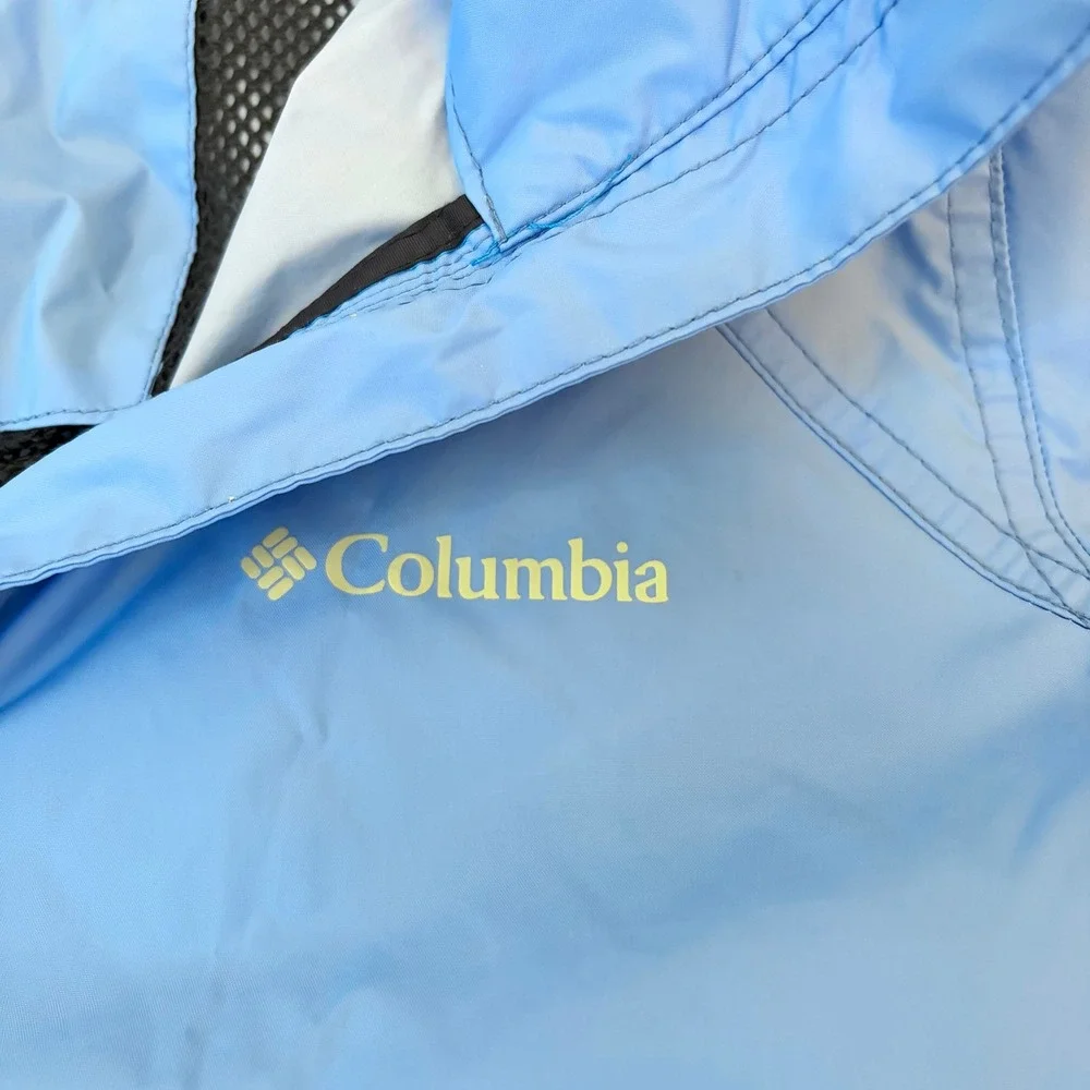 Columbia Switchback Windbreaker Rain Jacket Women S Blue Hiking Outdoor Active